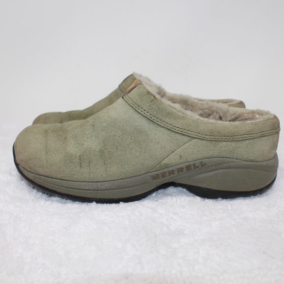 merrell fleece lined clogs